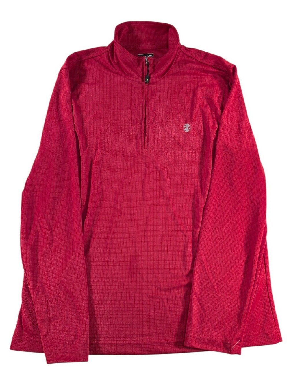 IZOD Golf Men's L Red Quarter Zip Pullover Sun Control UPF 20 NWT
